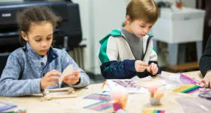 students in the makerspace special education initiative - Watson Institute