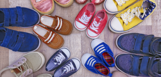 A collection of shoes that can be used as a snapshot behavior strategy to remind students to put their shoes on before leaving the house or classroom - Watson Institute