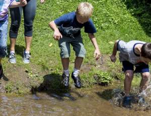 Playing in the mud at Watson