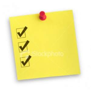 Checklist at Watson