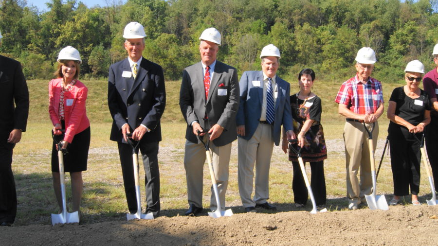 Watson's Executive Committee broke ground with the Kosky Family (far right).