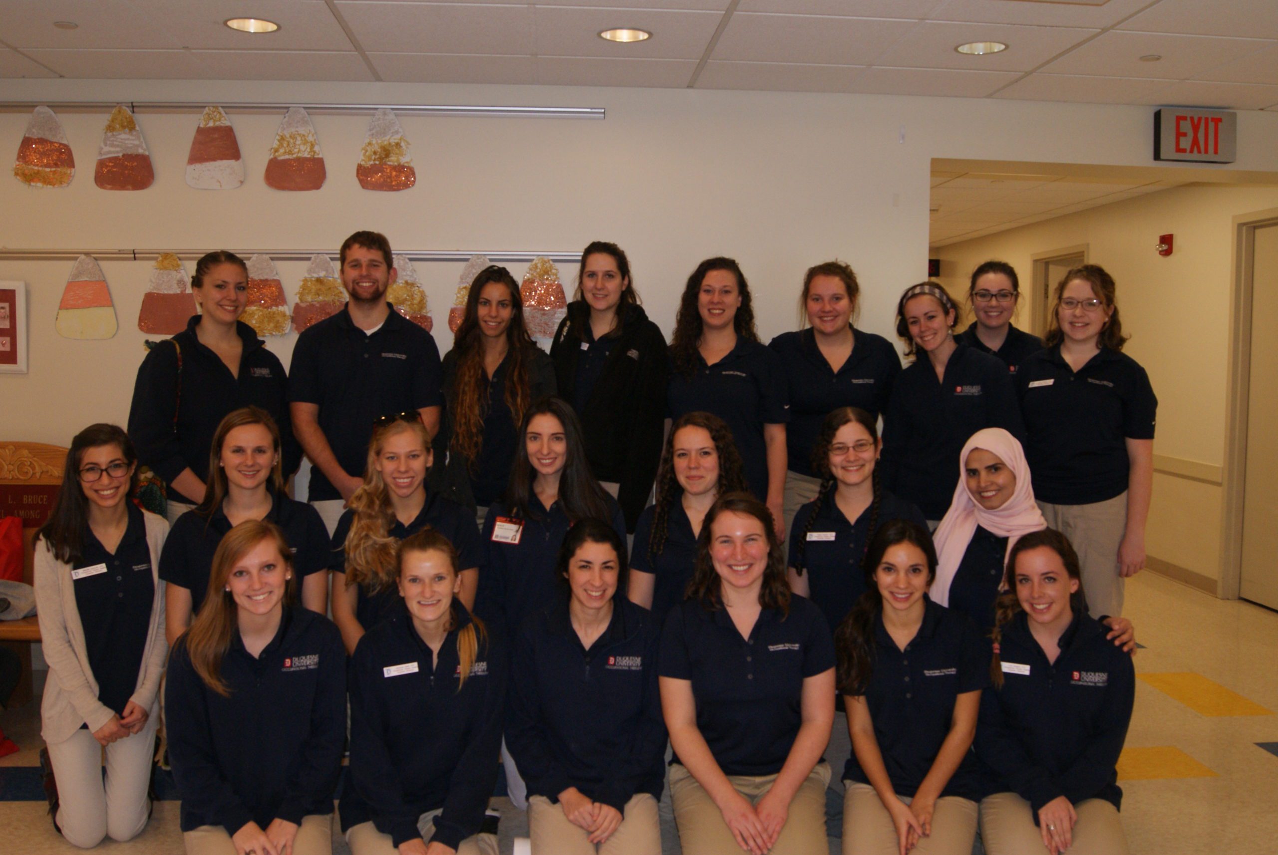 Students in Duquesne University's OT program visit The Education Center