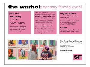 Andy Warhol - Sensory Friendly Event