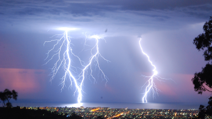 severe lightning storm depicting scary weather - Watson Institute